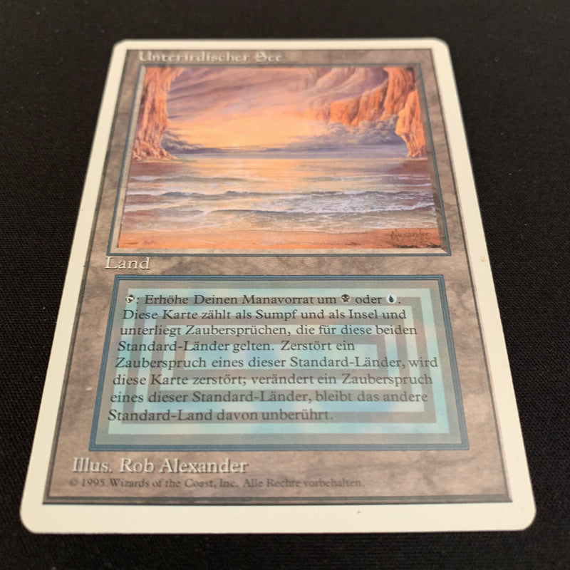 Magic the Gathering Underground Sea - Foreign White Bordered - German 