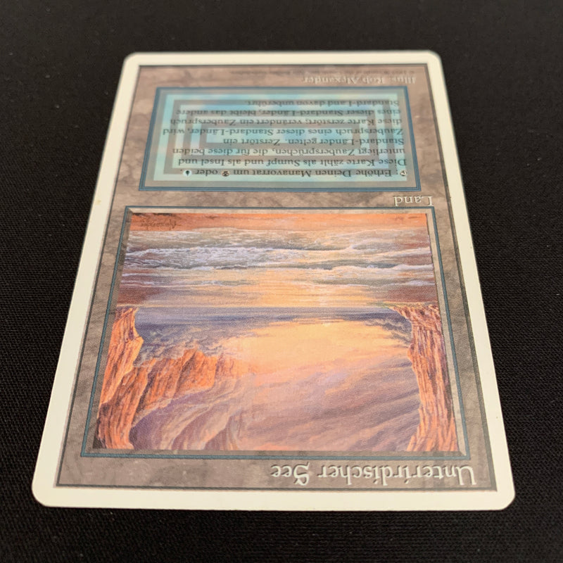 Magic the Gathering Underground Sea - Foreign White Bordered - German 