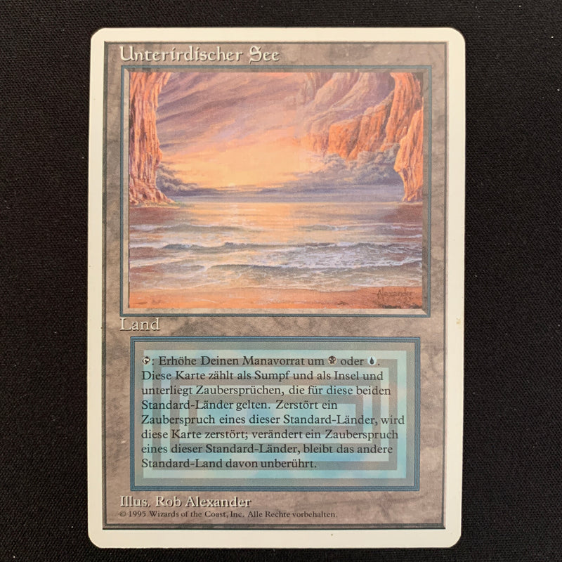 Magic the Gathering Underground Sea - Foreign White Bordered - German 