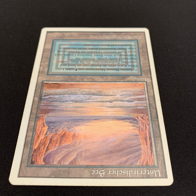 Magic the Gathering Underground Sea - Foreign White Bordered - German 