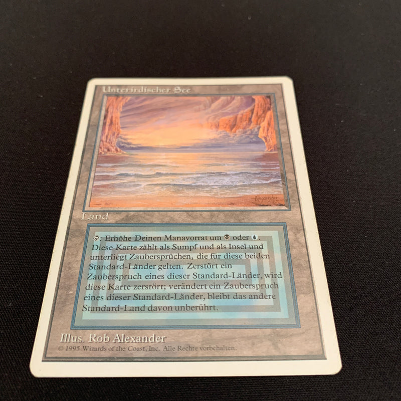 Magic the Gathering Underground Sea - Foreign White Bordered - German 