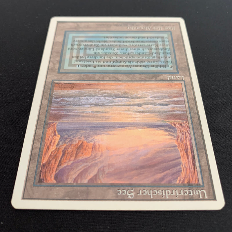 Magic the Gathering Underground Sea - Foreign White Bordered - German 