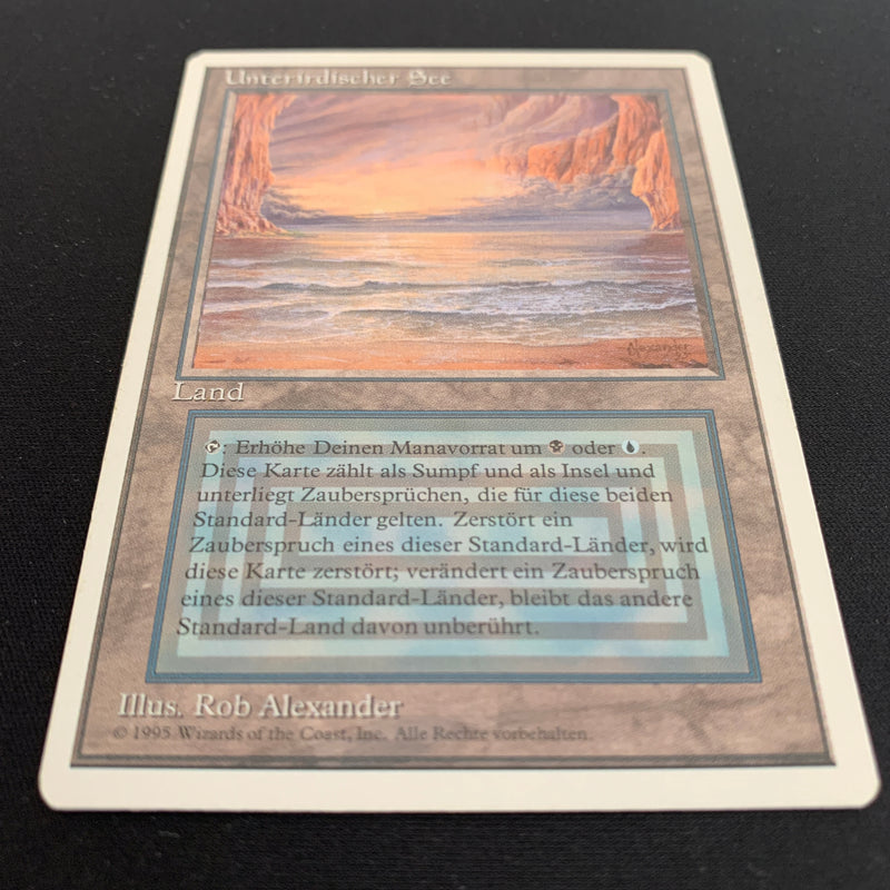 Magic the Gathering Underground Sea - Foreign White Bordered - German 