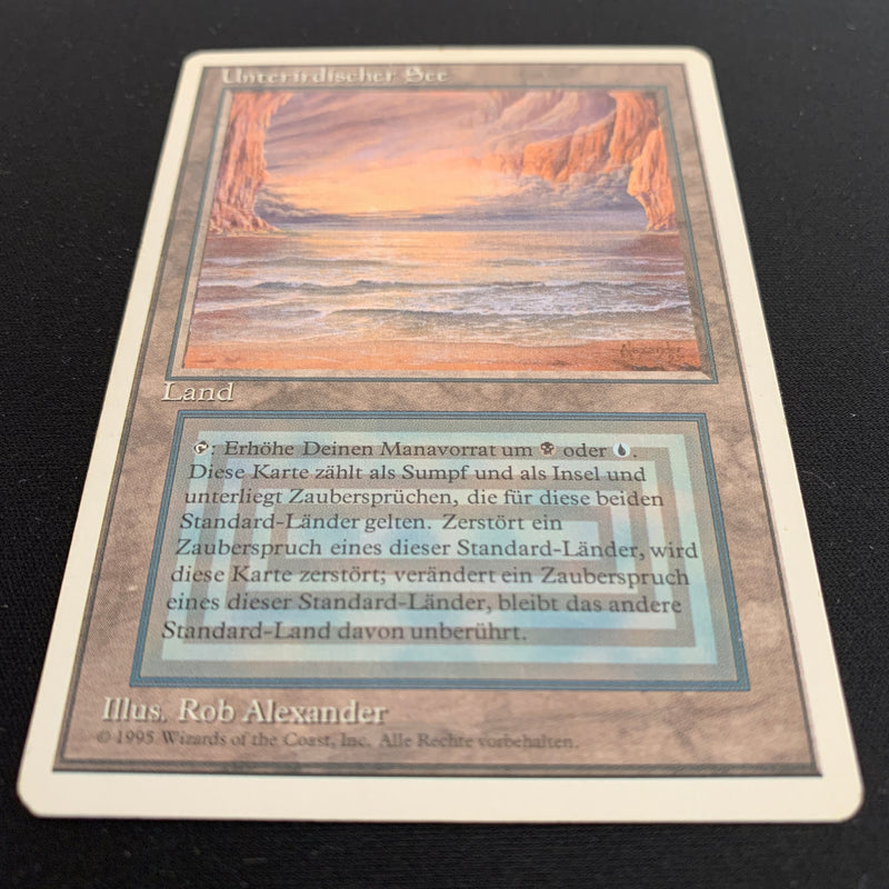 Magic the Gathering Underground Sea - Foreign White Bordered - German 