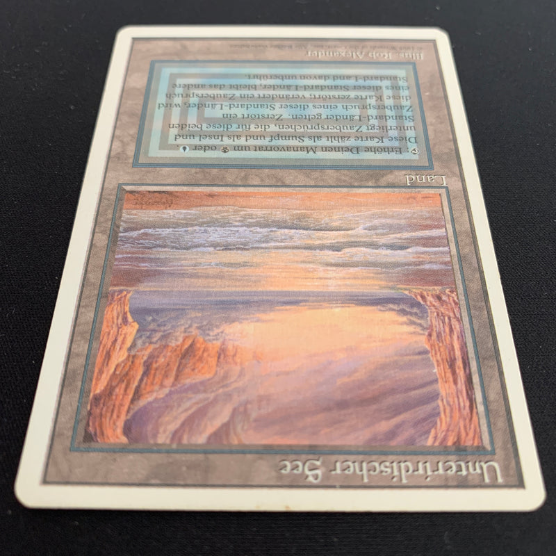 Magic the Gathering Underground Sea - Foreign White Bordered - German 