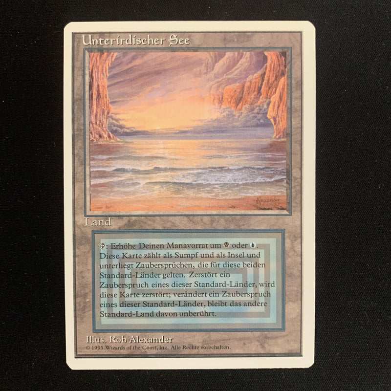 Magic the Gathering Underground Sea - Foreign White Bordered - German 