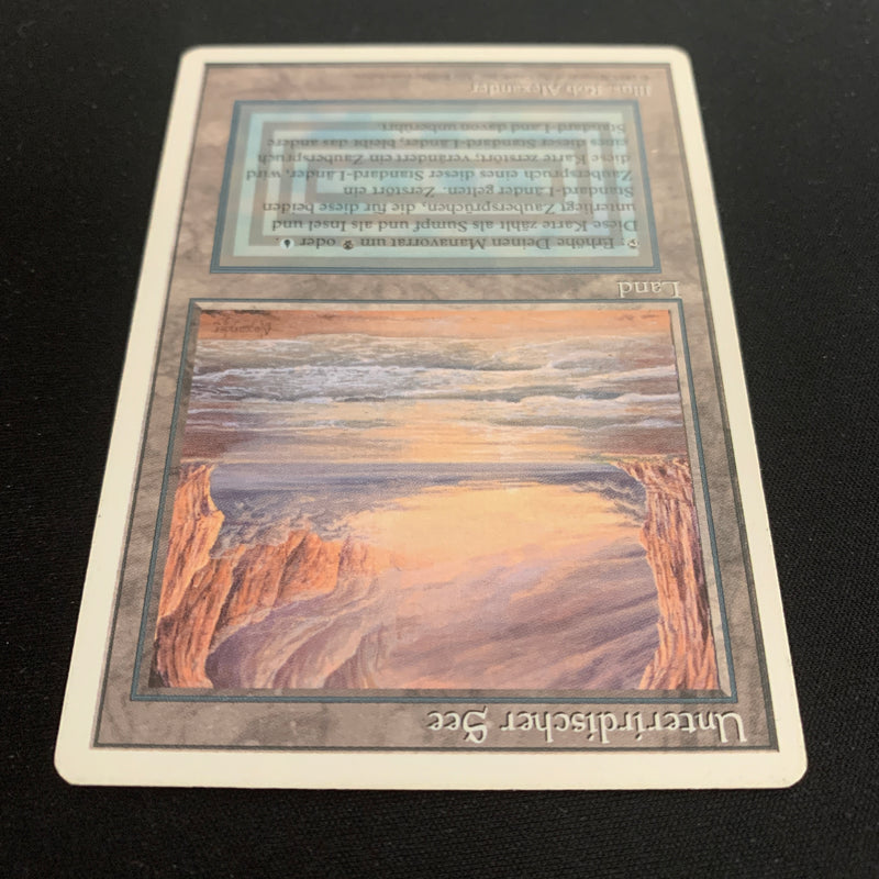 Magic the Gathering Underground Sea - Foreign White Bordered - German 