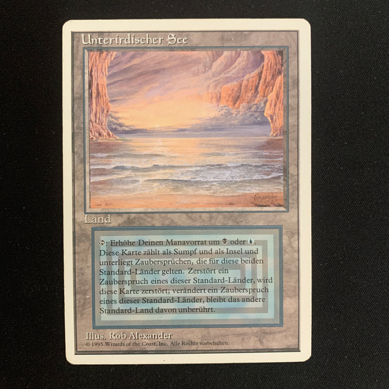 Magic the Gathering Underground Sea - Foreign White Bordered - German 