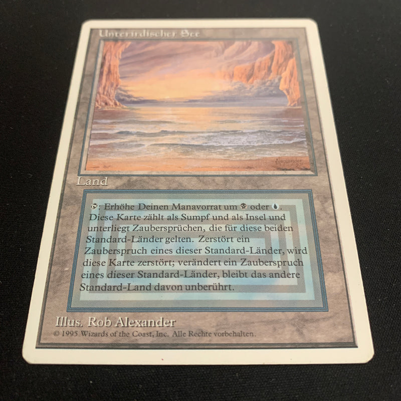 Magic the Gathering Underground Sea - Foreign White Bordered - German 