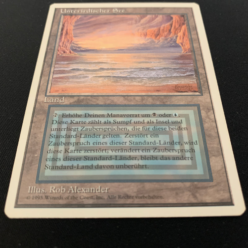 Magic the Gathering Underground Sea - Foreign White Bordered - German 