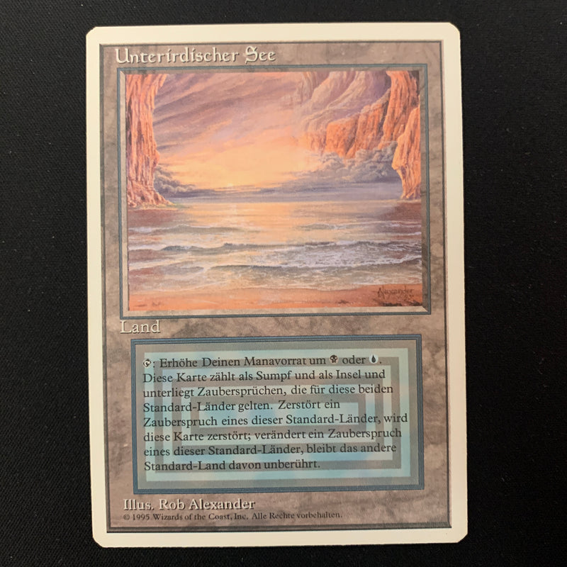 Magic the Gathering Underground Sea - Foreign White Bordered - German 