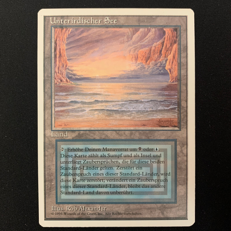 Magic the Gathering Underground Sea - Foreign White Bordered - German 