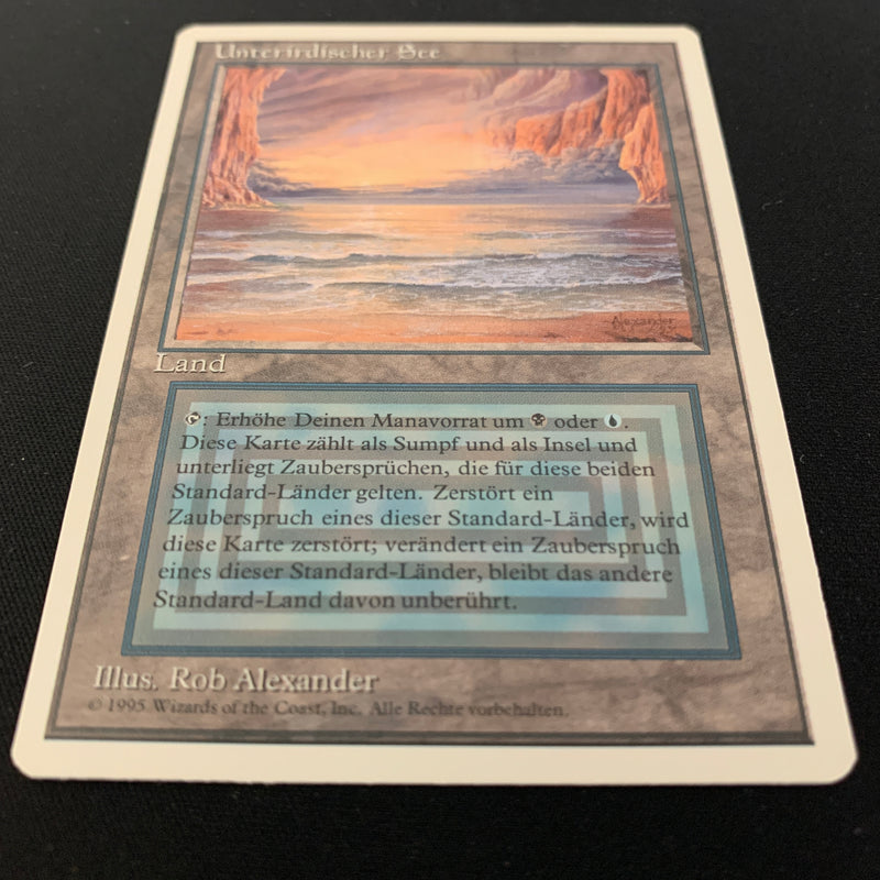 Magic the Gathering Underground Sea - Foreign White Bordered - German 