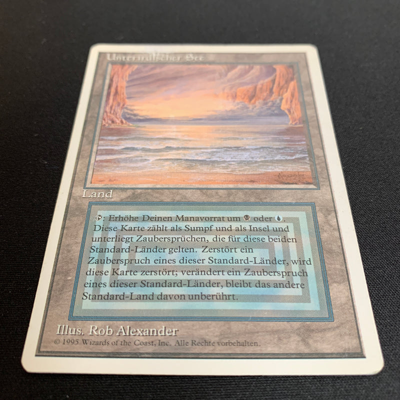 Magic the Gathering Underground Sea - Foreign White Bordered - German 