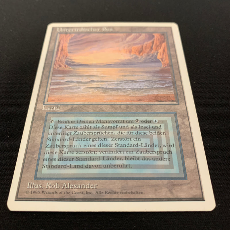 Magic the Gathering Underground Sea - Foreign White Bordered - German 