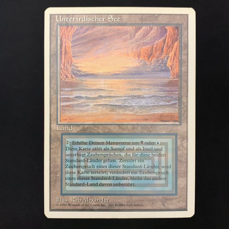 Magic the Gathering Underground Sea - Foreign White Bordered - German 