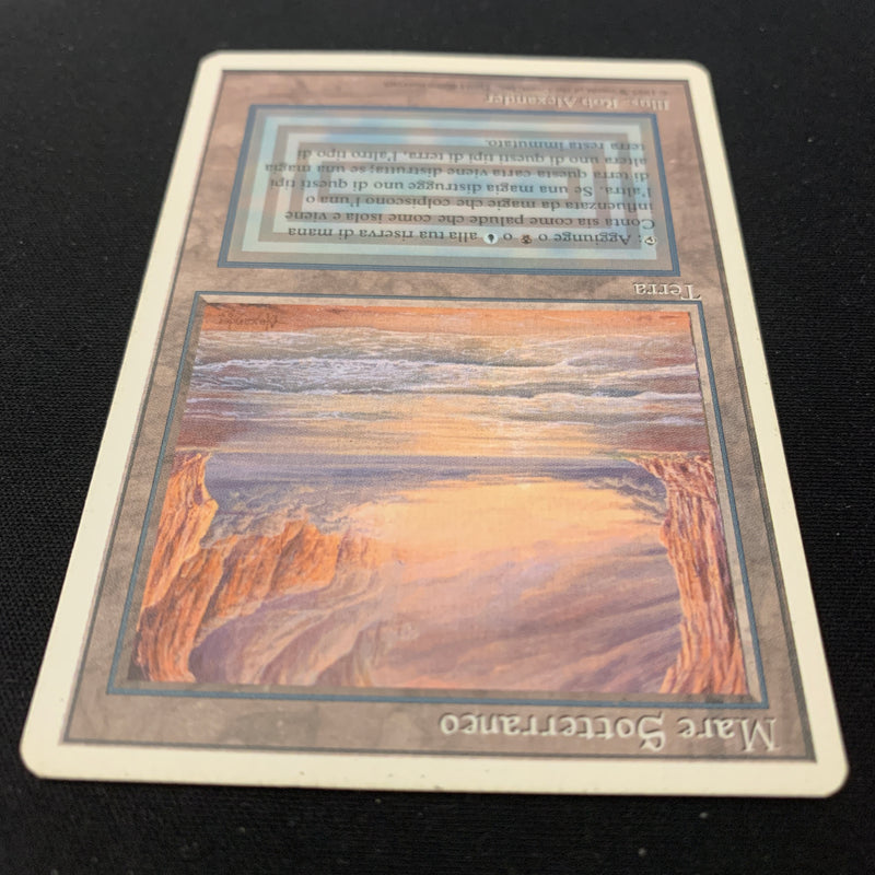 Magic the Gathering Underground Sea - Foreign White Bordered - Italian 