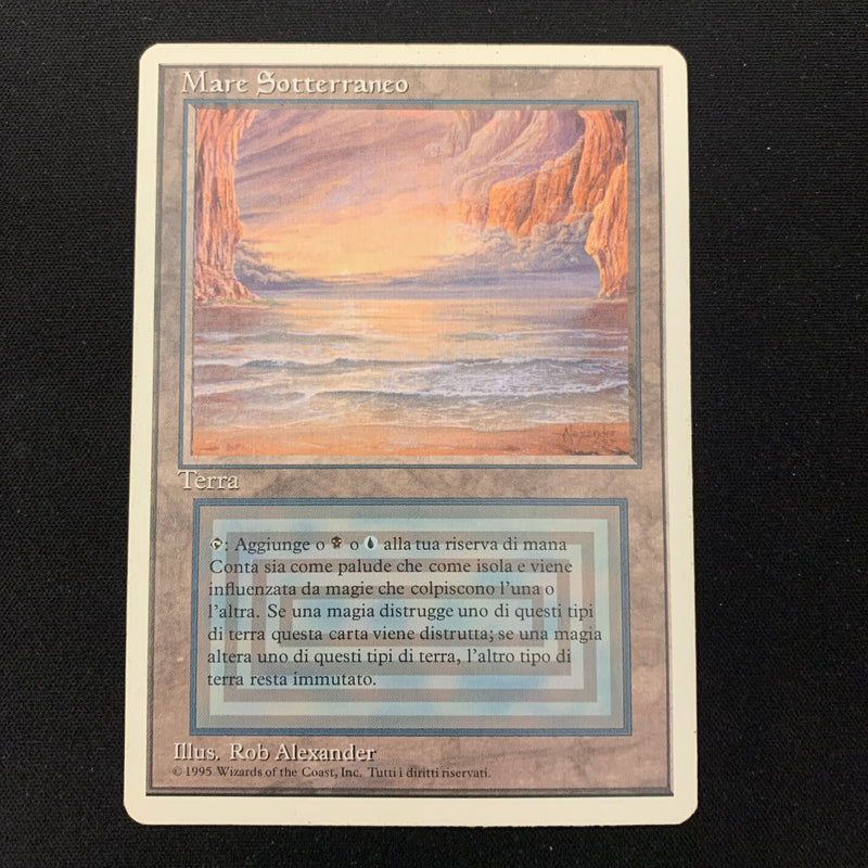 Magic the Gathering Underground Sea - Foreign White Bordered - Italian 