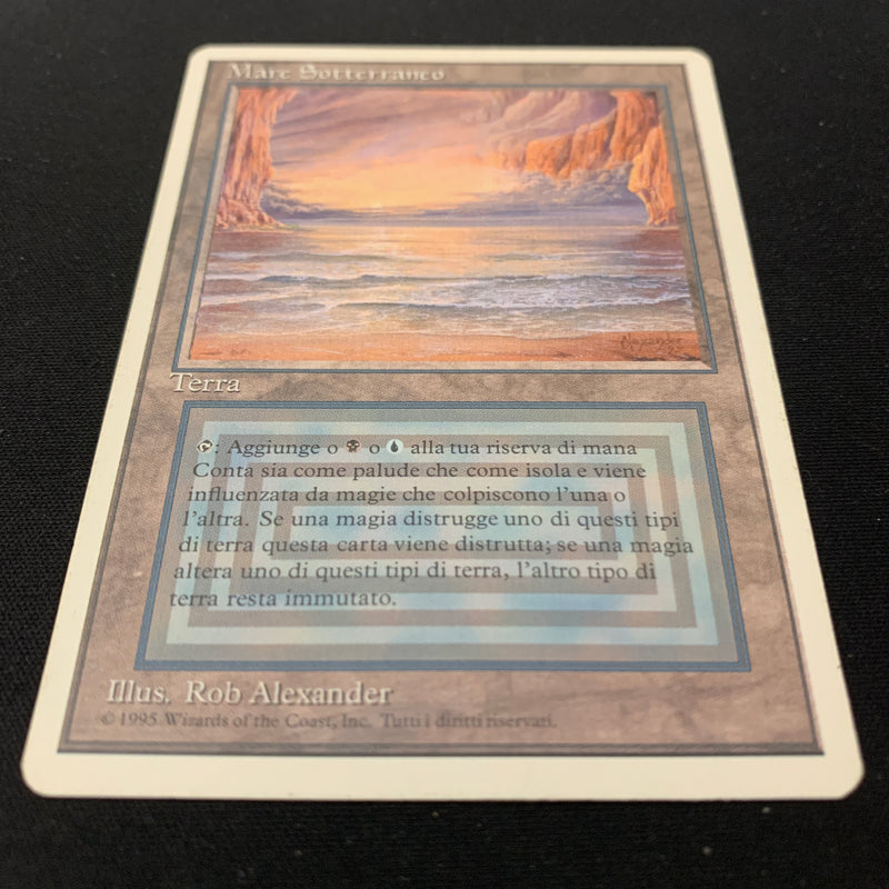 Magic the Gathering Underground Sea - Foreign White Bordered - Italian 