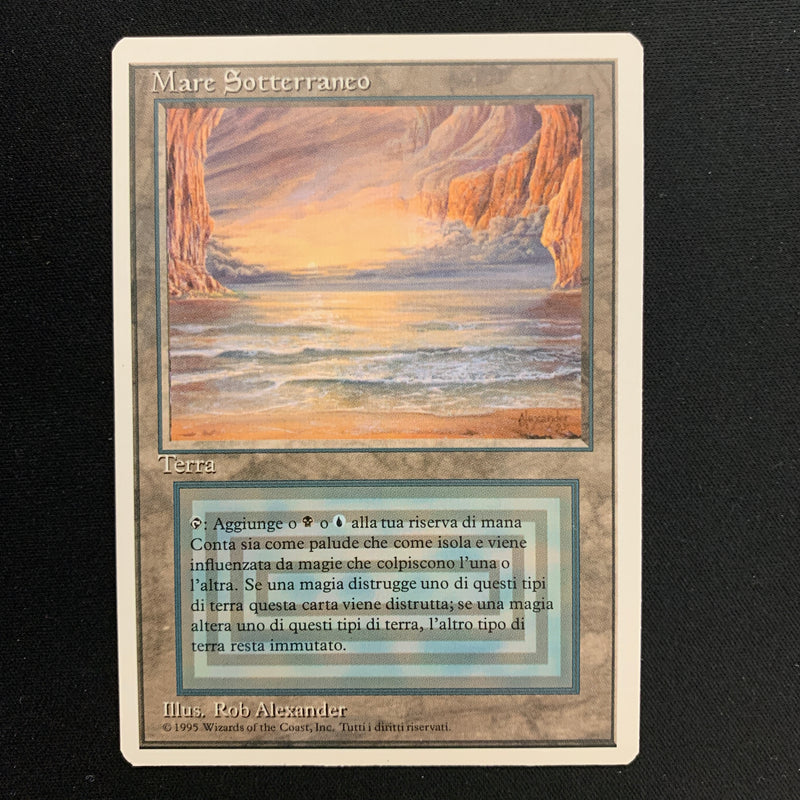 Magic the Gathering Underground Sea - Foreign White Bordered - Italian 