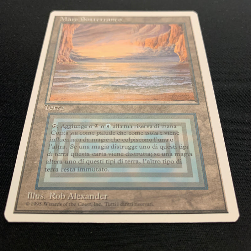 Magic the Gathering Underground Sea - Foreign White Bordered - Italian 