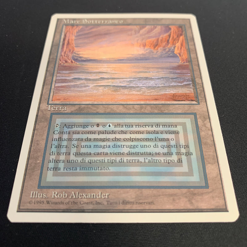 Magic the Gathering Underground Sea - Foreign White Bordered - Italian 