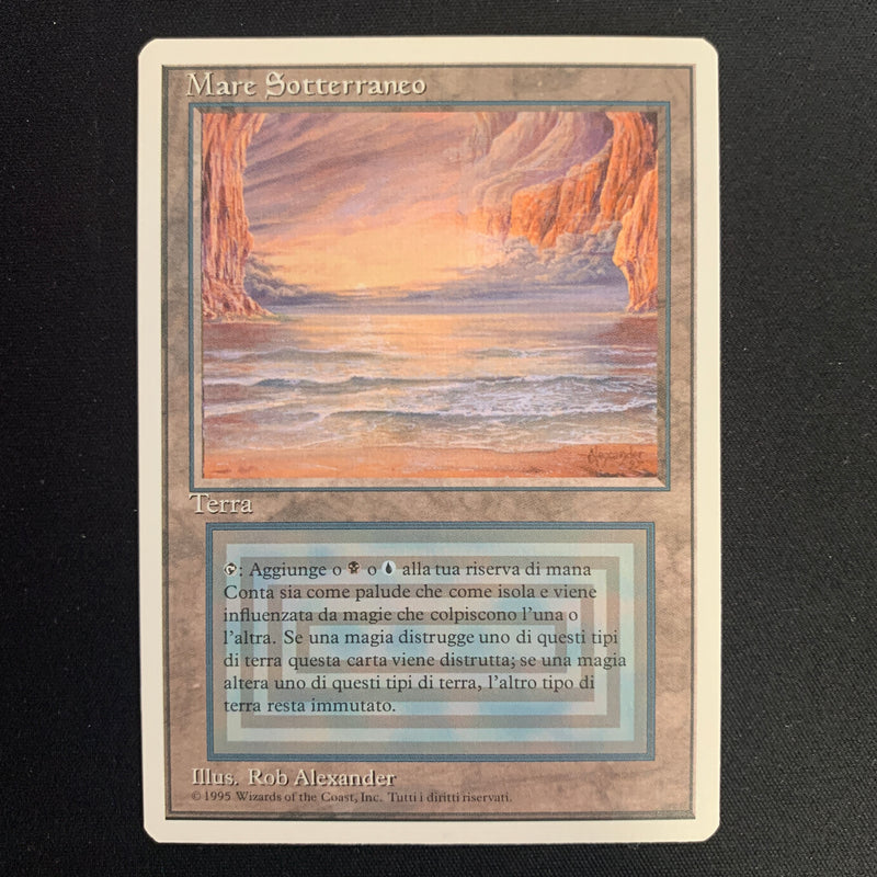 Magic the Gathering Underground Sea - Foreign White Bordered - Italian 