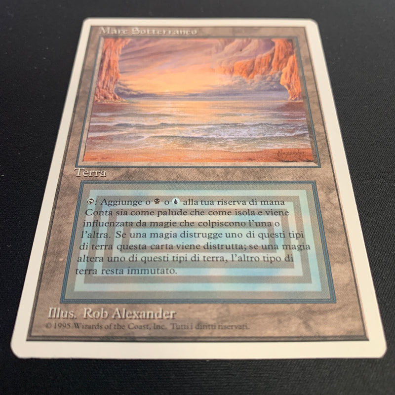 Magic the Gathering Underground Sea - Foreign White Bordered - Italian 