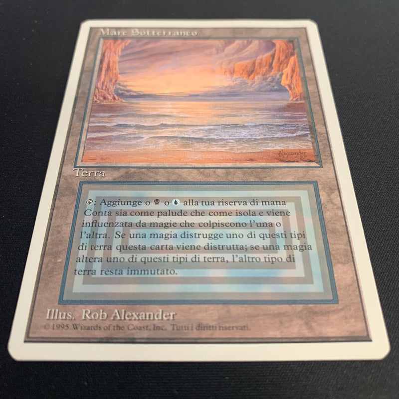 Magic the Gathering Underground Sea - Foreign White Bordered - Italian 