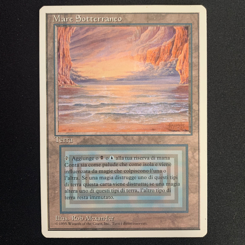 Magic the Gathering Underground Sea - Foreign White Bordered - Italian 