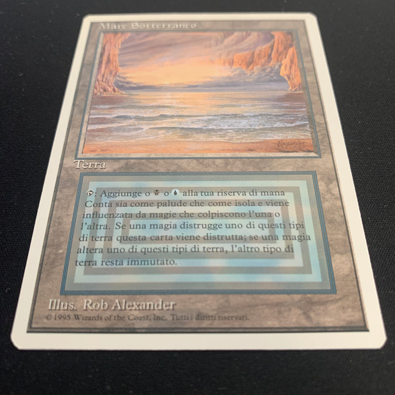 Magic the Gathering Underground Sea - Foreign White Bordered - Italian 