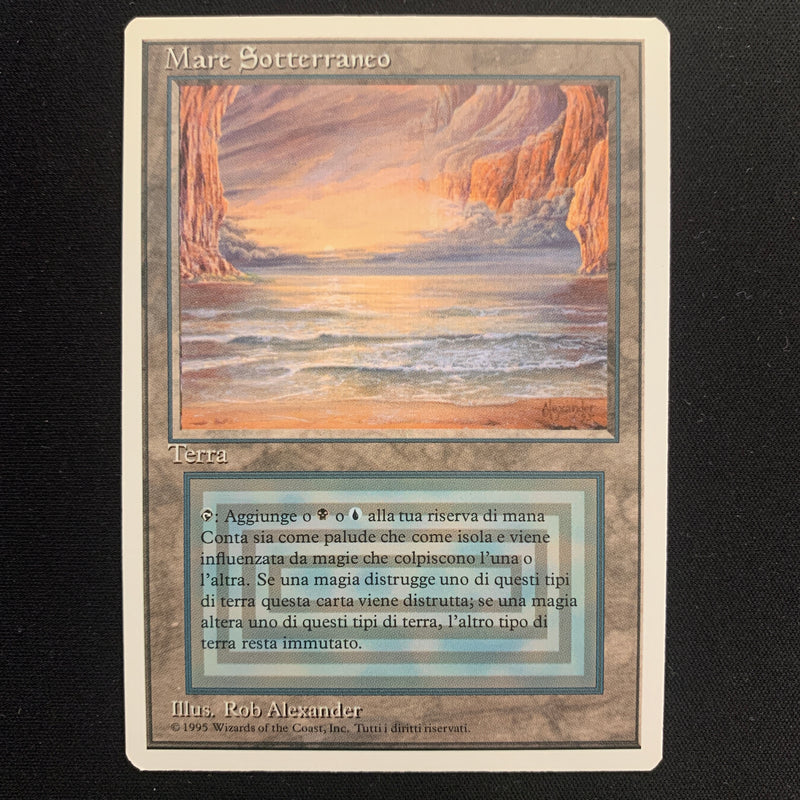 Magic the Gathering Underground Sea - Foreign White Bordered - Italian 