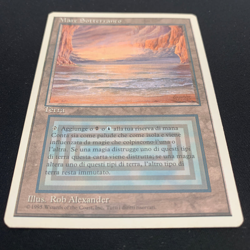 Magic the Gathering Underground Sea - Foreign White Bordered - Italian 