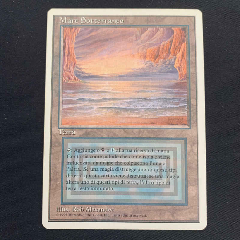 Magic the Gathering Underground Sea - Foreign White Bordered - Italian 