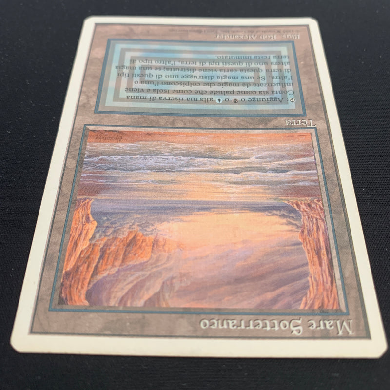 Magic the Gathering Underground Sea - Foreign White Bordered - Italian 