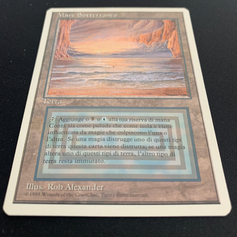 Magic the Gathering Underground Sea - Foreign White Bordered - Italian 