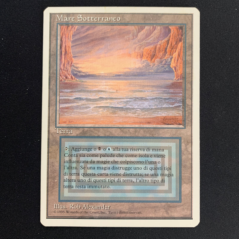 Magic the Gathering Underground Sea - Foreign White Bordered - Italian 