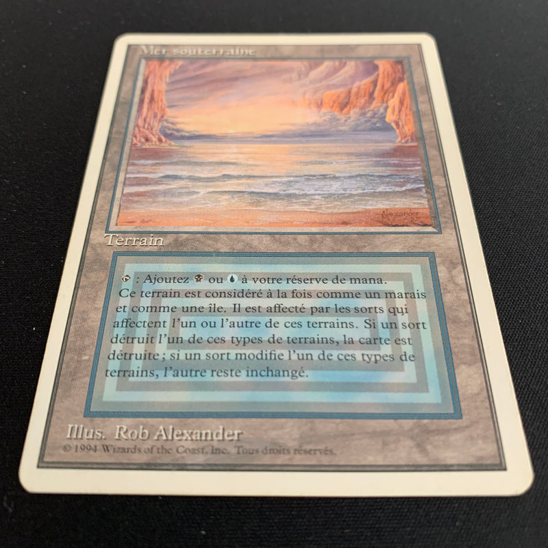 Magic the Gathering Underground Sea - Foreign White Bordered - Italian 