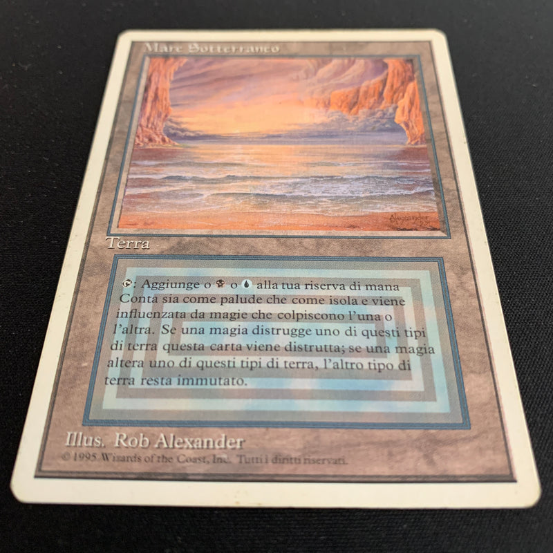 Magic the Gathering Underground Sea - Foreign White Bordered - Italian 