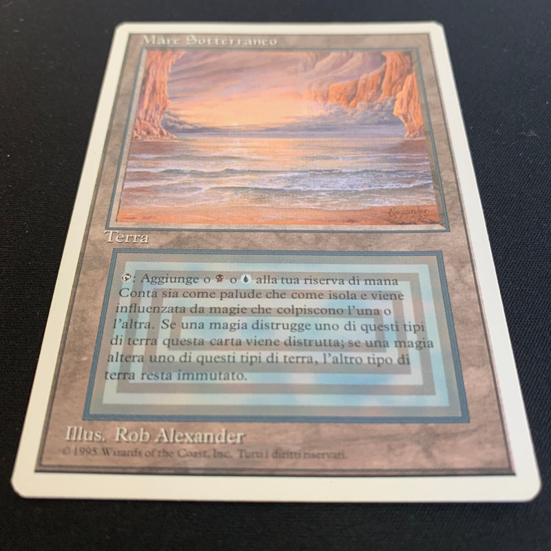 Magic the Gathering Underground Sea - Foreign White Bordered - Italian 