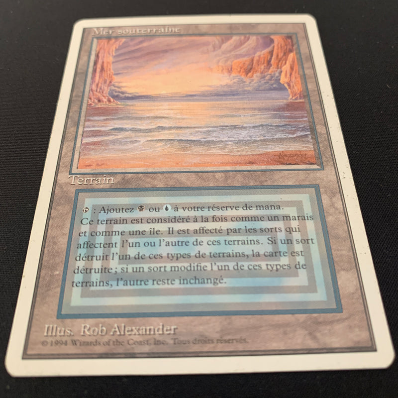 Magic the Gathering Underground Sea - Foreign White Bordered - Italian 