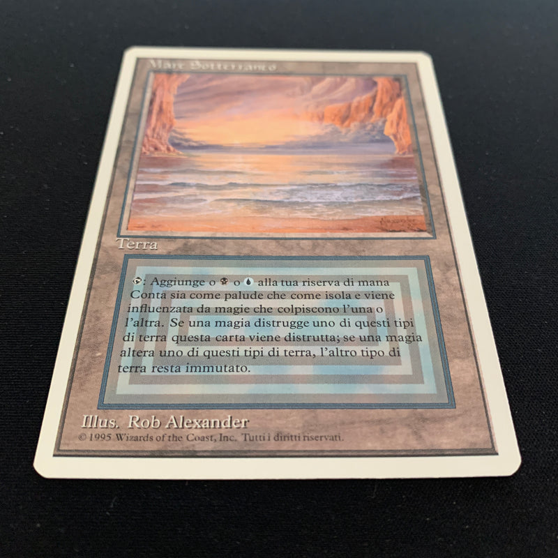 Magic the Gathering Underground Sea - Foreign White Bordered - Italian 