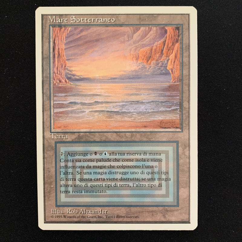 Magic the Gathering Underground Sea - Foreign White Bordered - Italian 