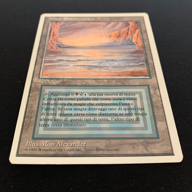 Magic the Gathering Underground Sea - Foreign White Bordered - Italian 