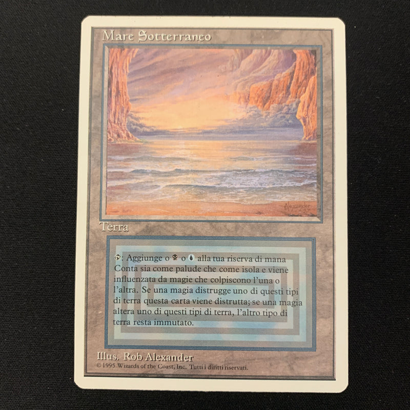 Magic the Gathering Underground Sea - Foreign White Bordered - Italian 