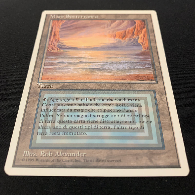 Magic the Gathering Underground Sea - Foreign White Bordered - Italian 