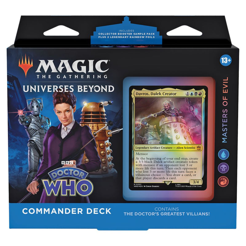 Magic the Gathering Universes Beyond: Doctor Who Commander Deck Masters of Evil English