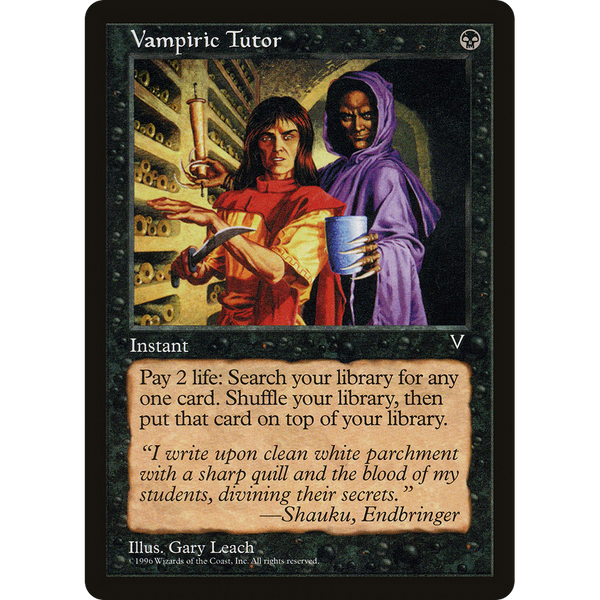 Magic the Gathering Vampiric Tutor - Visions NM