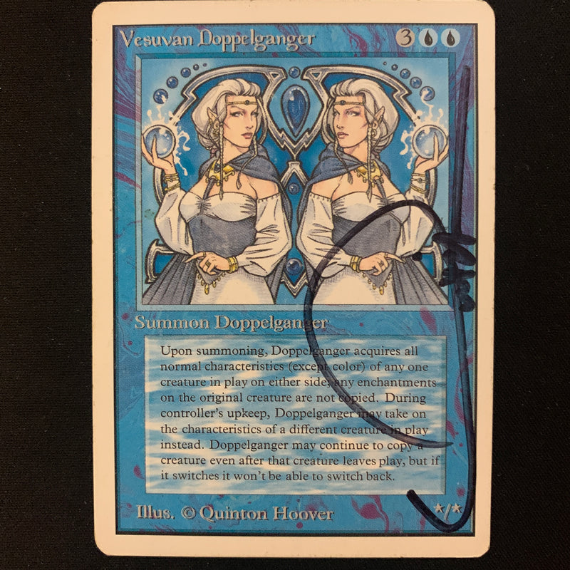 Magic the Gathering Vesuvan Doppelganger - Unlimited PL - SIGNED - 23828