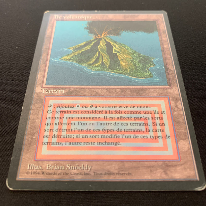 Magic the Gathering Volcanic Island - Foreign Black Bordered - French 